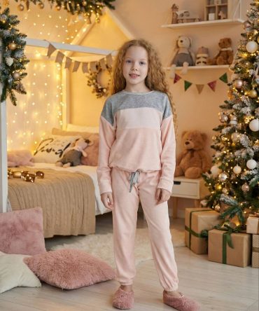 Домашний костюм Sevim (Zey Zey) на девочку (8607) розовый. Есть подросток.