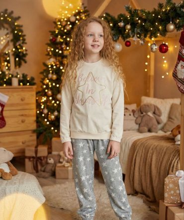 Домашний костюм Sevim (Zey Zey) на девочку подростка (8571) звёзды.