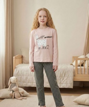 Домашний костюм Sevim (Zey Zey) на девочку (8586) лама. Есть подросток.